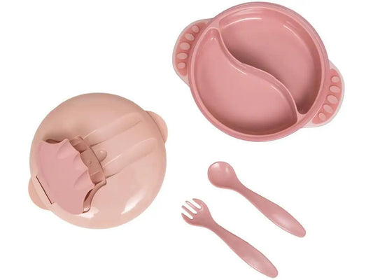 Kit Refeição Infantil Buba 4 Peças Rosa