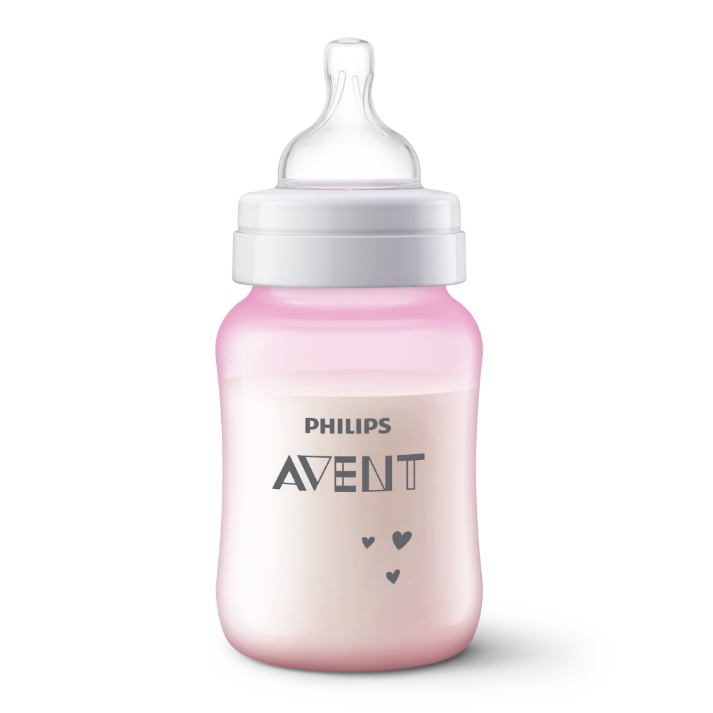 Mamadeira Avent Anticólica Ovelha Rosa 260ml