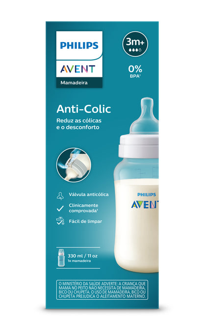 Mamadeira Avent Anticólica Transparente 330ml