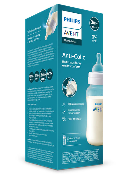 Mamadeira Avent Anticólica Transparente 330ml