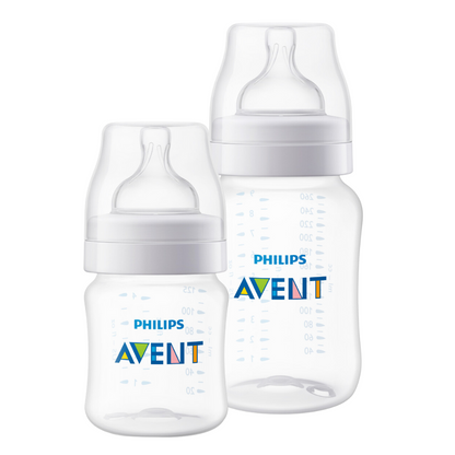 Kit Duas Mamadeiras Avent Anticólica 125ml e 260ml
