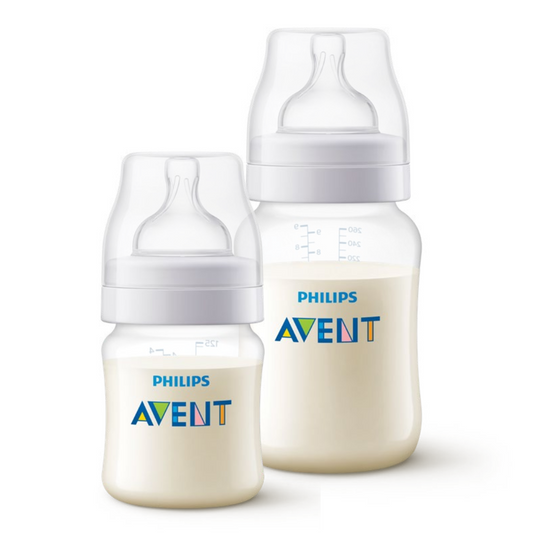 Kit Duas Mamadeiras Avent Anticólica 125ml e 260ml