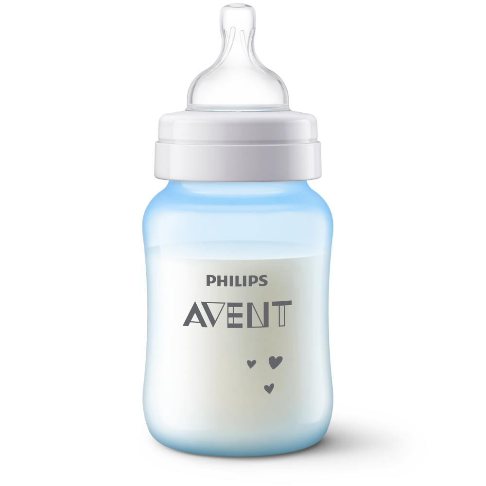 Mamadeira  Avent Anticólica Elefante Azul 260ml