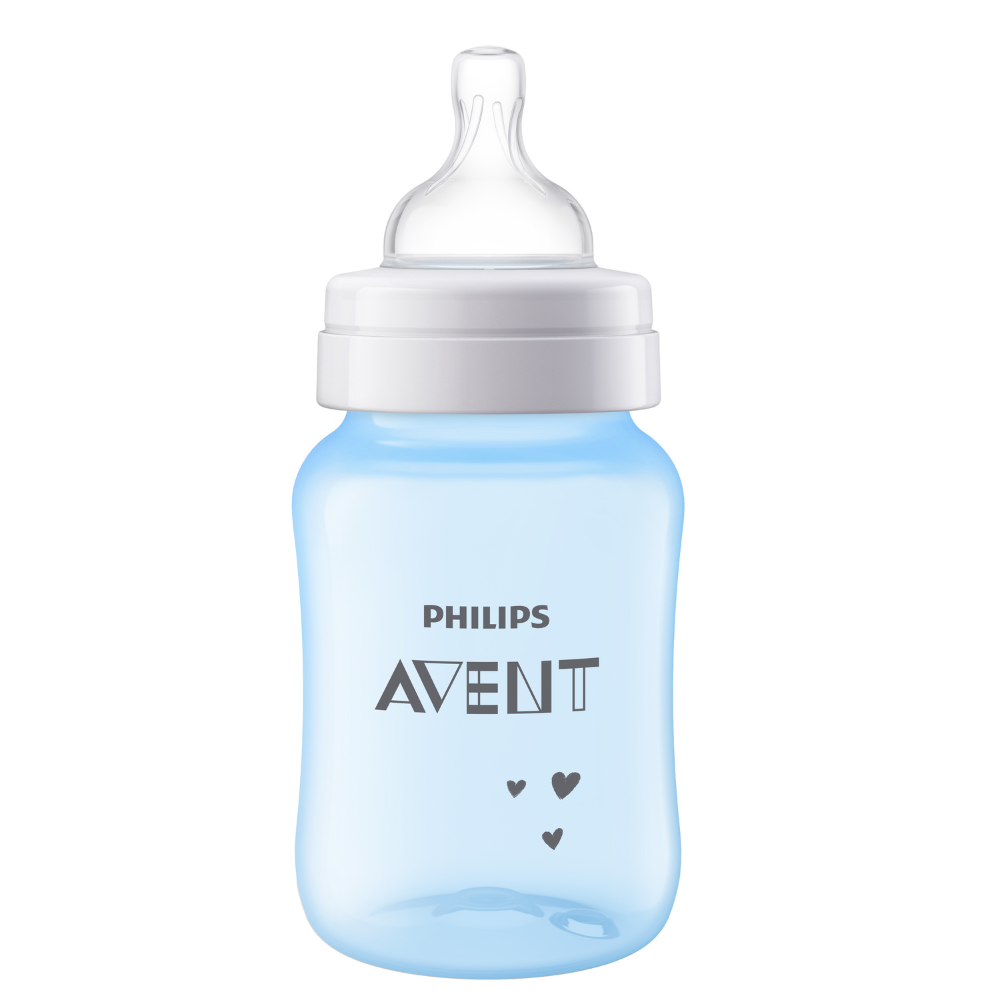 Mamadeira  Avent Anticólica Elefante Azul 260ml