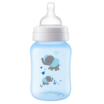 Mamadeira  Avent Anticólica Elefante Azul 260ml