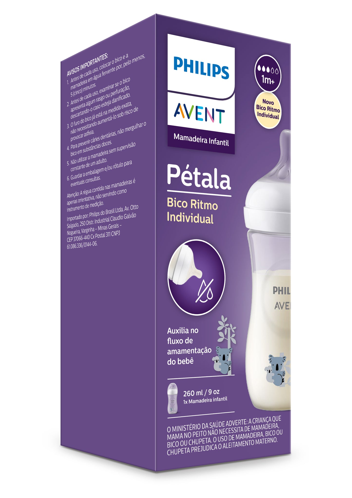 Mamadeira Pétala Coala 3.0 260ml