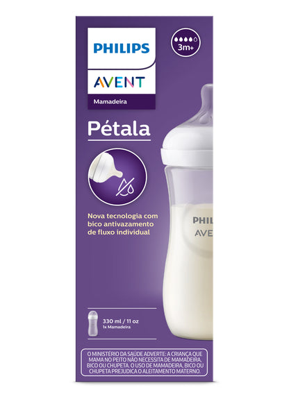 Mamadeira Pétala 3.0 330ml Transparente