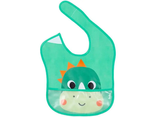 Babador Dinossauro Impermeável com Bolso - Buba