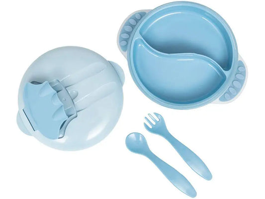 Kit Refeição Infantil Buba 4 Peças Azul