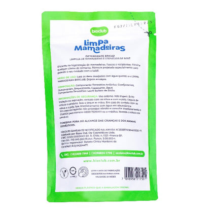Refil Detergente Limpa Mamadeiras Orgânico BioClub 500ml