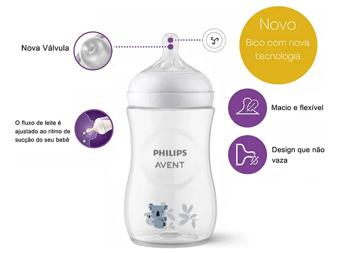 Mamadeira Pétala Coala 3.0 260ml